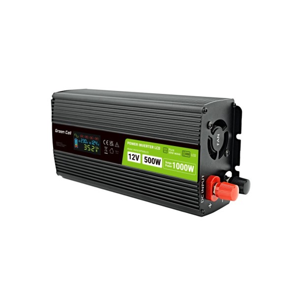 Green Cell PowerInverter LCD 12V 500W/10000W ...