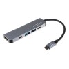 Fixed | 5-port USB-C HUB Mini for laptops and tablets | FIXHU-MN-GR | Gray