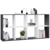 MALAX 2X4 SHELVING UNIT, ANTHRACITE/WHITE