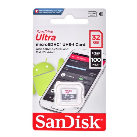 Sandisk Ultra microSDHC memory card 32 GB Class 10