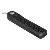 LESTAR LV530W 2,5M surge protector Black, Grey 5 AC outlet(s) 2.5 m