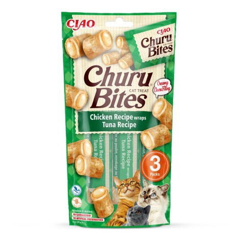 INABA Churu Bites Tuna with chicken - cat treats - 3x10 g