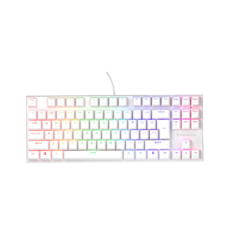 Genesis THOR 303 | Mechanical Gaming Keyboard | Wired | US | White | USB Type-A | Outemu Peach Silent