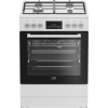 BEKO Cooker | FBM62330GWDTN | Hob type Gas | Oven type Electric | White | Width 60 cm | Grilling | LED | Depth 60 cm | 72 L