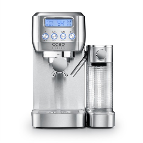 Caso | Espresso machine | Espresso Gourmet Latte | Pump pressure 20 bar | Built-in milk frother | Automatic | 1350 W | Silver