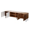 RTV JUNGLE cabinet 190x40.5x59.5 oak wotan + black legs