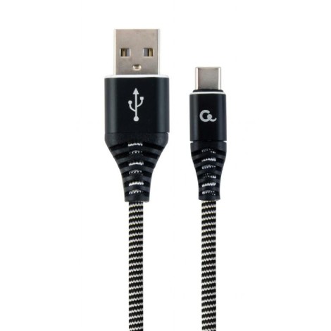 CABLE USB-C TO USB2 2M BLK/WHT/CC-USB2B-AMCM-2M-BW GEMBIRD