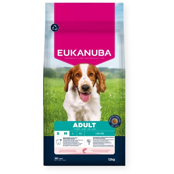 EUKANUBA Adult Small/Medium Salmon & Barley ...