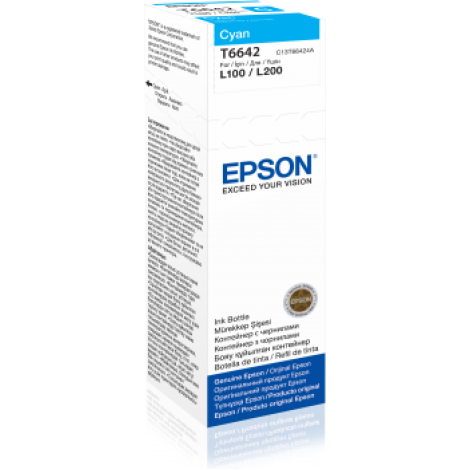 EPSON 1LB T6642 CYAN INK BOTTLE 70ML