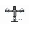 DISPLAY ACC ADJUSTABLE STAND/DOUBLE MS-D2-01 GEMBIRD