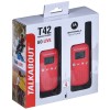 Motorola TALKABOUT T42 two-way radio 16 channels Black,Red