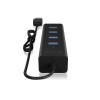 Raidsonic | 4 port USB 3.0 hub | IB-HUB1409-U3