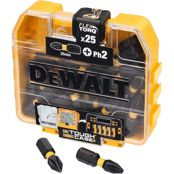 Screwdriver bits 2x25/25pcs. DT70555T DEWALT