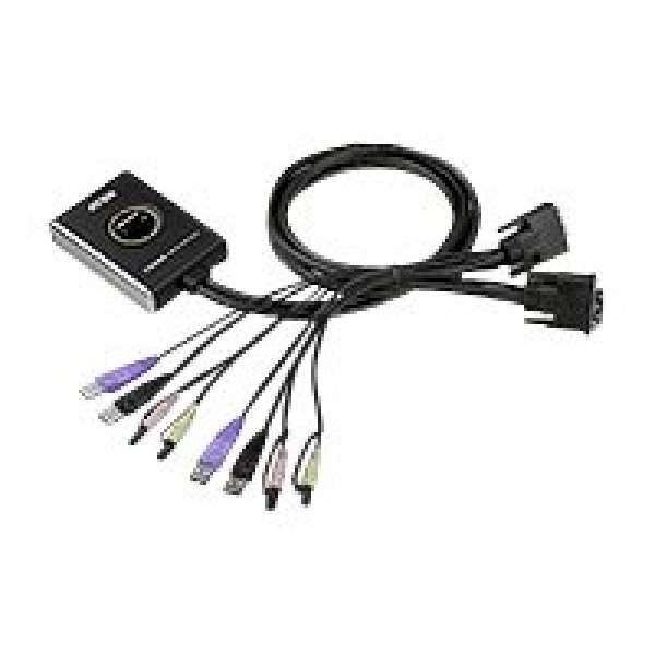 Aten 2-Port USB DVI/Audio Cable KVM ...