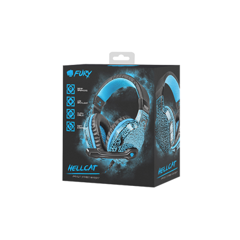 Fury | Wired | On-Ear | Gaming Headset | NFU-0863	Hellcat