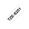 Brother | TZe-S251 Strong Adhesive Laminated Tape | Black on White | TZe | 8 m | 2.4 cm