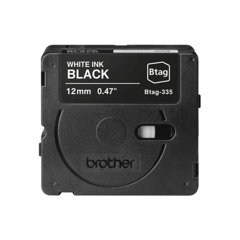Brother BTAG-335 | White on Black | Btag