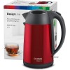 Bosch | Kettle | DesignLine TWK3P424 | Electric | 2400 W | 1.7 L | Stainless steel | 360° rotational base | Red