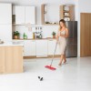 Flat Mop + Bucket + Telescopic Pole + 2 x Microfibre Pad 5.7L Floor Cleaning XXL Set Rotating Head