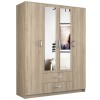 Topeshop ROMANA 160 SON bedroom wardrobe/closet 11 shelves 4 door(s) Oak