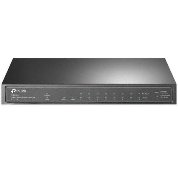 Switch|TP-LINK|TL-SG1210P|Desktop/pedestal|9x10Base-T / 100Base-TX / 1000Base-T|1xSFP|PoE+ ports ...