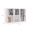 MALAX MINI 2X3 WHITE BOOKCASE