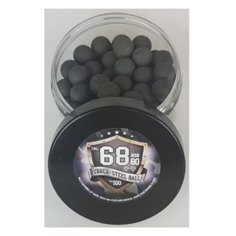 Rubber-to-metal balls Guard Power cal. 68-100 pcs.
