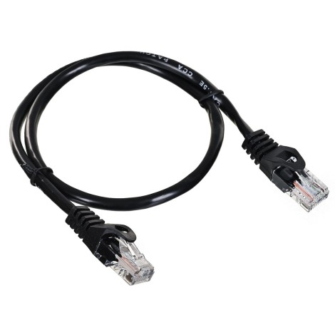 Lanberg PCU5-20CC-0050-BK networking cable Black 0.5 m Cat5e U/UTP (UTP)