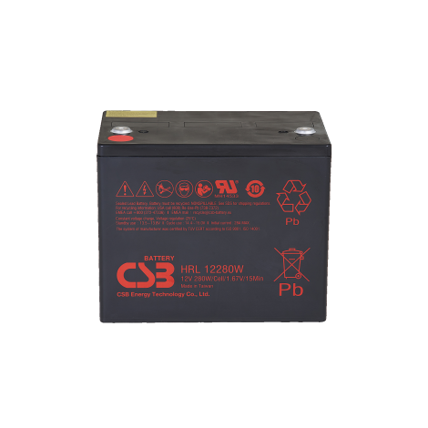 CSB Battery Battery 12V 6Ah 25W Pb F2 | HRL1225W