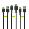 Green Cell KABGCSET03 USB cable 2 m USB A USB C Black