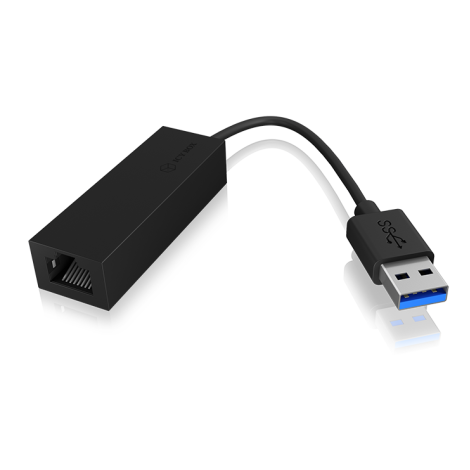 Raidsonic | USB 3.0 (A-Type) to Gigabit Ethernet Adapter | IB-AC501a