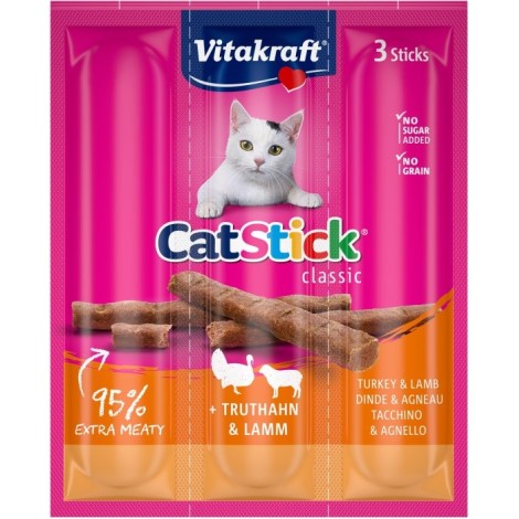 VITAKRAFT Cat Stick Turkey and lamb - cat treats - 18 g