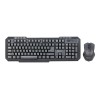 Gembird | Desktop Set | KBS-WM-02 | Keyboard and Mouse Set | Wireless | Mouse included | US | Black | USB | US | 450 g | Numeric keypad | Wireless connection