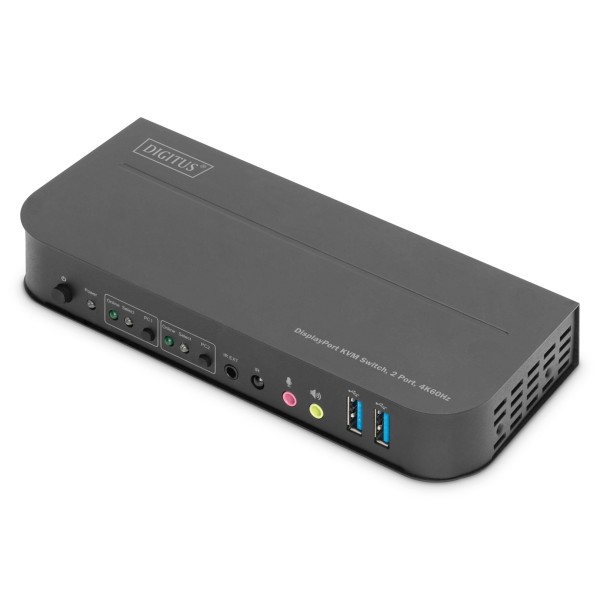 Digitus KVM Switch, 2-Port, 4K60Hz, 2 ...