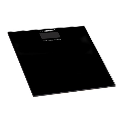 Esperanza EBS002K personal scale Electronic personal scale Square Black