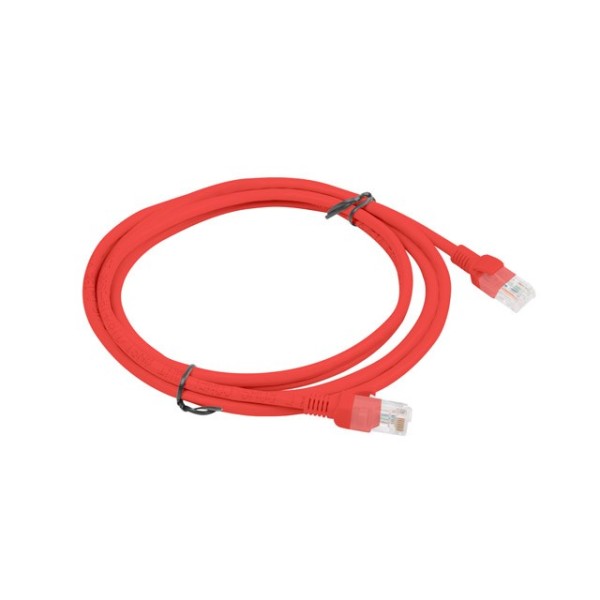 PATCHCORD KAT.5E UTP 2M CZERWONY FLUKE ...