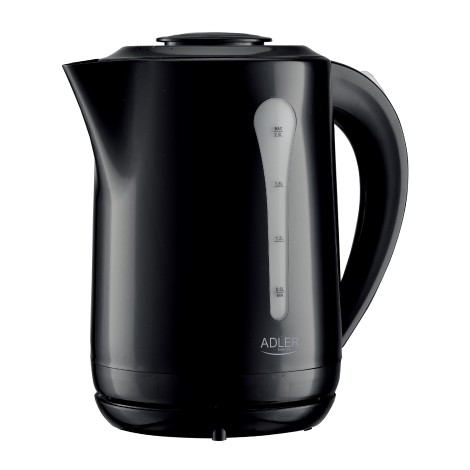 Adler Kettle | AD 1244 | Electric | 1850 W | 2.5 L | Plastic | 360° rotational base | Black