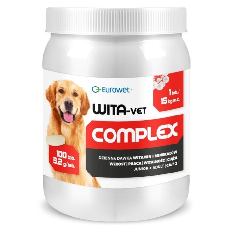 EUROWET Wita-Vet Complex 3,2g - supplements for dogs - 100 tablets