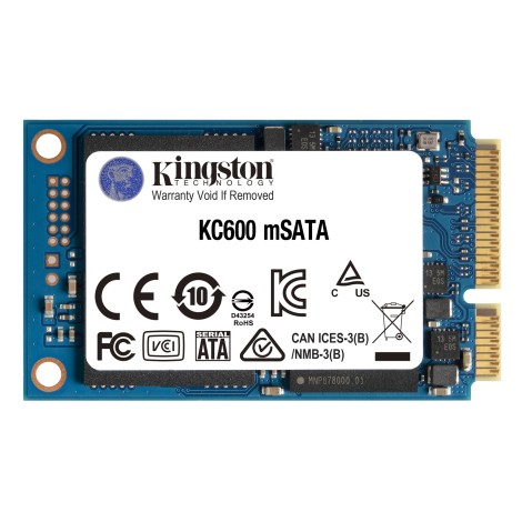 Kingston | KC600 | 1000 GB | Solid-state drive interface mSATA | Read speed 550 MB/s | Write speed 520 MB/s