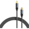 Kabel audio optyczny Vention w oplocie z aluminiowym złączem 10m czarny