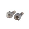 Lanberg Plug 2X RJ45 CAT6A FTP 8P8C Tool-less adapter