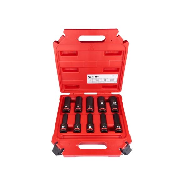 10 dalių ilgų smūginių galvučių rinkinys ...