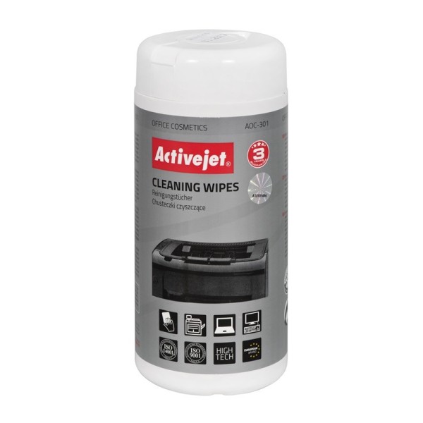 Activejet AOC-301 office equipment cleaning wipes ...