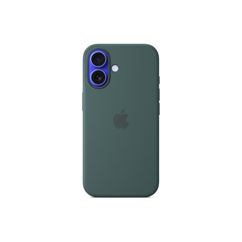 Apple iPhone 16 Silicone Case with MagSafe - Lake Green | Apple