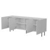 Cama LUCCA 4D chest of drawers, 200x40x80, white