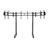 Next Level Racing Floor stand | Round Tube Freestanding Single Monitor Stand | Up to 3x43 