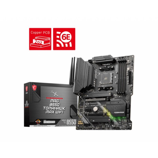 Mainboard|MSI|AMD B550|SAM4|ATX|Memory DDR4|Memory slots 4|2xPCI-Express 3.0 ...