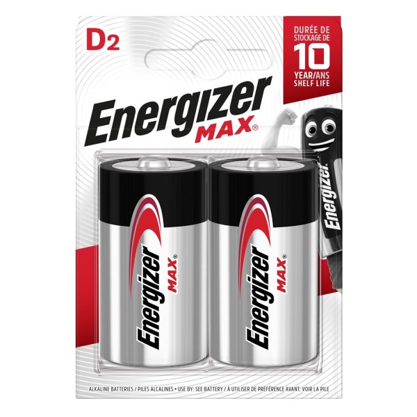 ENERGIZER BATTERY MAX D LR20, 2 ...