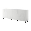 BARI chest of drawers 200x42x82 white matt