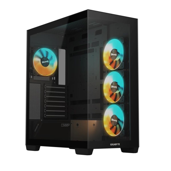 Case|GIGABYTE|GB-C500P ST|MidiTower|Case product features Transparent panel|ATX|MicroATX|MiniITX|Colour ...